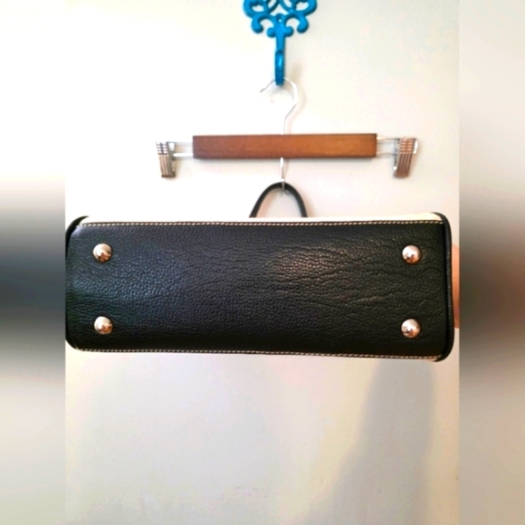 Modus Rio Lauren Flap Bag Brazilian Black Leather & Cream Linen (NWOT) - Picture 11 of 11